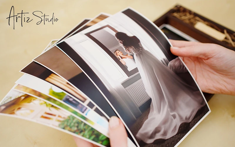 High-quality wedding photos printed by Artiz Studio