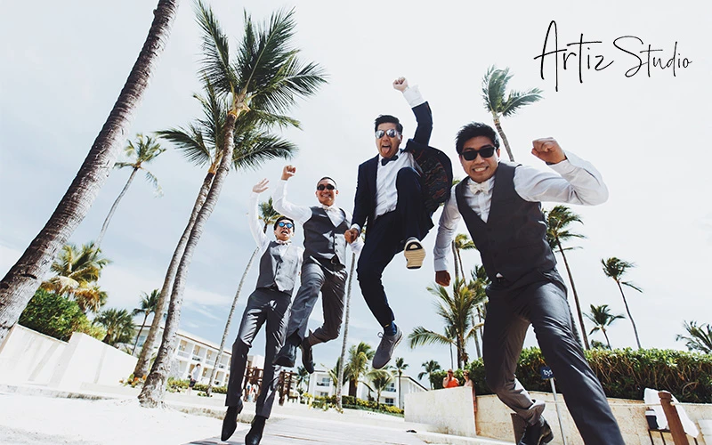 Groomsmen Party Photoshoot outdoors