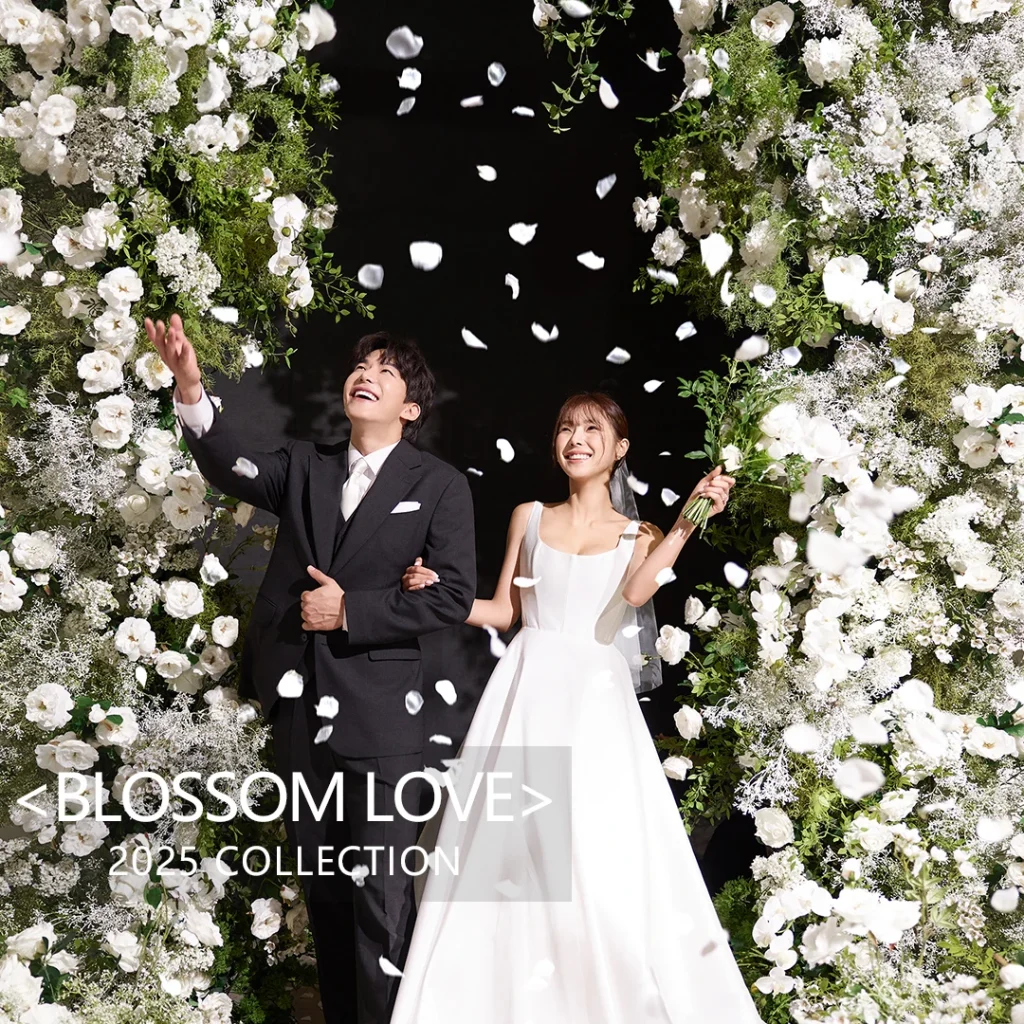 Korean Wedding Photoshoot of Blossom Love 2025 collection